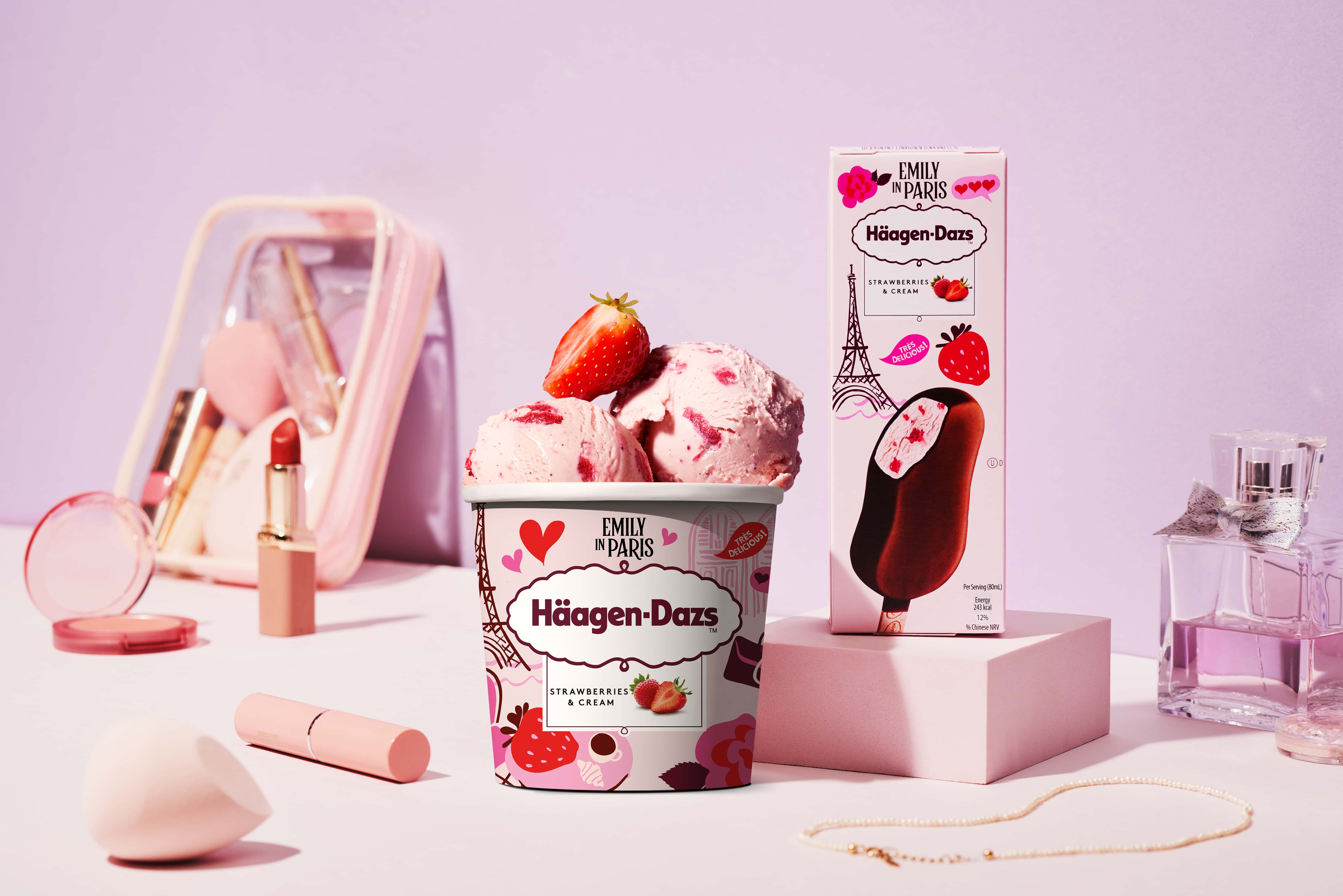 Häagen-Dazs ピンク容器 Emily in Parisコラボ 台湾限定 Häagen-Dazs Häagen-Dazs ピンク容器 Emily in Parisコラボ 台湾限定 Häagen-Dazs