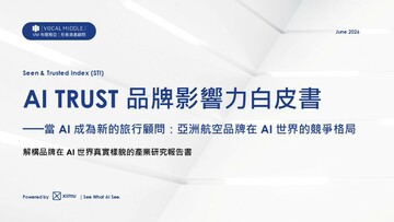 《AI TRUST 品牌影響力白皮書》AI 推薦的航空公司，和旅客心中的第一名一樣嗎？